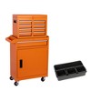 MAYEERTY Detachable 5-Drawer Rolling Tool Chest with Top Box & 5pcs Plastic Tool Trays for Garage, Workshop - 2 of 4
