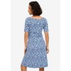 ellos Plus Size Short Sleeve Fit & Flare Knit Dress - 3 of 3