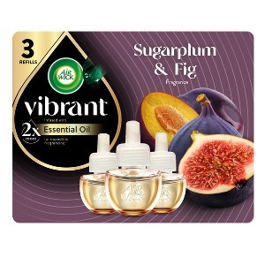 Air Wick Scented Oil Air Fresheners Vibrant Sugarplum & Winter Fig - 3ct - 1 of 4