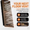 Contemporary Floor Register Vent with Mesh Cover Trap - 4 of 4