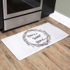NICOLE MILLER NEW YORK Home Sweet Home Wreath Anti-Fatigue Kitchen Mat, White/Brown, 20"x39" - 3 of 3