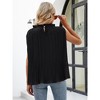 Clearlove Tops for Women 2025 Summer Sleeveless Shirts Dressy Ear Trimme Round Neck Tops One Size Fits Most - 4 of 4