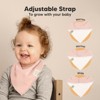 8pk Organic Baby Bandana Bibs, Baby Drool Bibs for Baby Boy, Girl, Baby Bibs for Infant, Newborn - 3 of 4