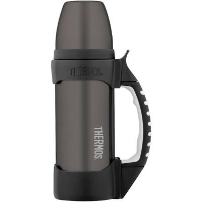 Rock Work Series Stainless Steel Beverage Bottle Thermos 1.1 qt Silver/Black 
