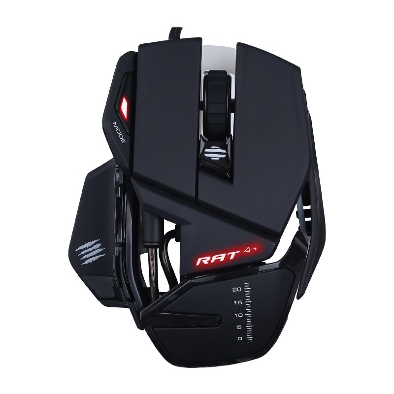 MAD CATZ® R.A.T. 4+ Optical Corded Gaming Mouse, Black, 5 of 8
