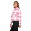 Women's Plaid Shirt Shacket Lined Coat - S.E.B. By SEBBY - 2 of 4