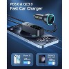Itopfox 105W 6-Port Multiport Car Charger, PD Fast USB C Charger for Multiple Devices, Cigarette Lighter Adapter for Road Trips with 5FT Cable - 4 of 4