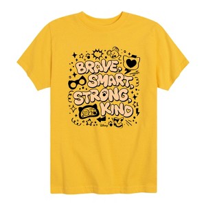 Boys' - Super Kitties - Brave Smart Strong Kind Short Sleeve Graphic T-Shirt - 1 of 4
