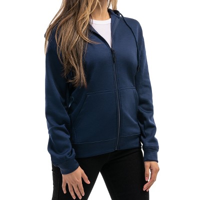 Navy blue zipped hoodie womens new arrivals