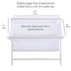 BreathableBaby Breathable Mesh Portable Sleeper, White, From Bedside to Travel - 4 of 4