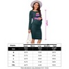 Coolmee Women Maternity Square Neck Long Sleeve Chest Hollow Knit Bodycon Wrap Midi Dress For Photoshoot Baby Shower - 4 of 4