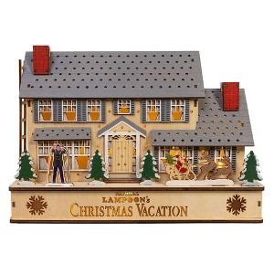 Kurt Adler 9-Inch National Lampoon's Christmas Vacation Battery Operated Lighted House - 1 of 4