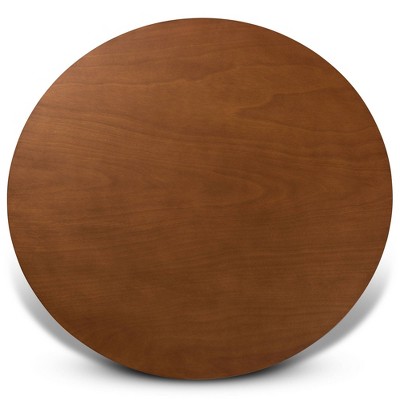 Kenji Walnut Brown 48-Inch Round Wood Dining Table