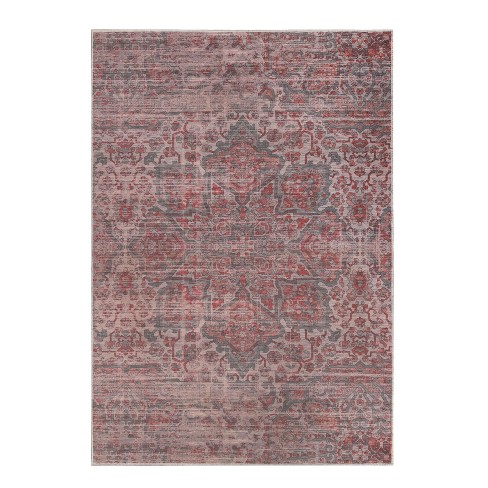 Bohemian Medallion Non-Slip Machine Washable Indoor Area Rug or Runner by Blue Nile Mills - image 1 of 4