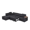 113" Convertible Sectional Sofa with Storage Ottoman & Pull-Out Sleeper - 4 of 4