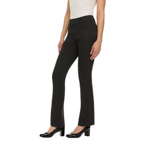 ZayWay Women's Stretch Bootcut Dress Pants with Pockets - Wear to Work - Ponte Treggings - 1 of 4