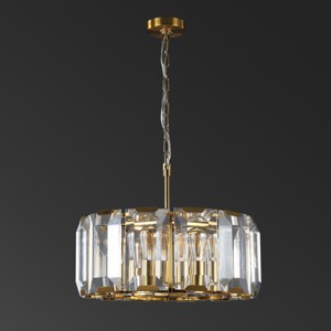 Symone Glass Chandelier - CTL1010 - Gold - Safavieh - 1 of 4