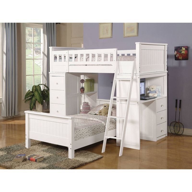 Twin Willoughby Kids&#39; Loft Bed White - Acme Furniture, 6 of 7