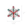 Wrapables Christmas Crystal Rhinestone Brooch Pin, Snowflake - 2 of 4