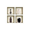 HomeRoots Set of Four Mac Faux Niche 3D Peel and Stick Wall Decals - 4 of 4