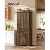 Farmhouse Pantry Cabinet, 71.7" Tall Freestanding Storage with Beadboard Doors, Drawer, 6 Adjustable Shelves, Wall Anchor Kit - 3 of 4