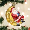 Old World Christmas Blown Glass Ornament for Christmas Tree, Moonlight Santa - 2 of 4