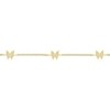 Bella Silver Sterling Silver Butterfly CZ Tennis Anklet - Gold Plated - Gold - 9+1 Inch - 2 of 3