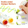 Ohuhu Stamper Washable Markers for Kids 12 Colors Water-based Dual Tips Stamp & Broad Line Tip Kids Markers Coloring Markers - Kainani - 2 of 4