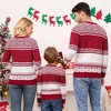 Family Christmas Sweater Crew Neck Reindeer Snowflakes Knitted Pullover for Women/Men/Kids - 4 of 4