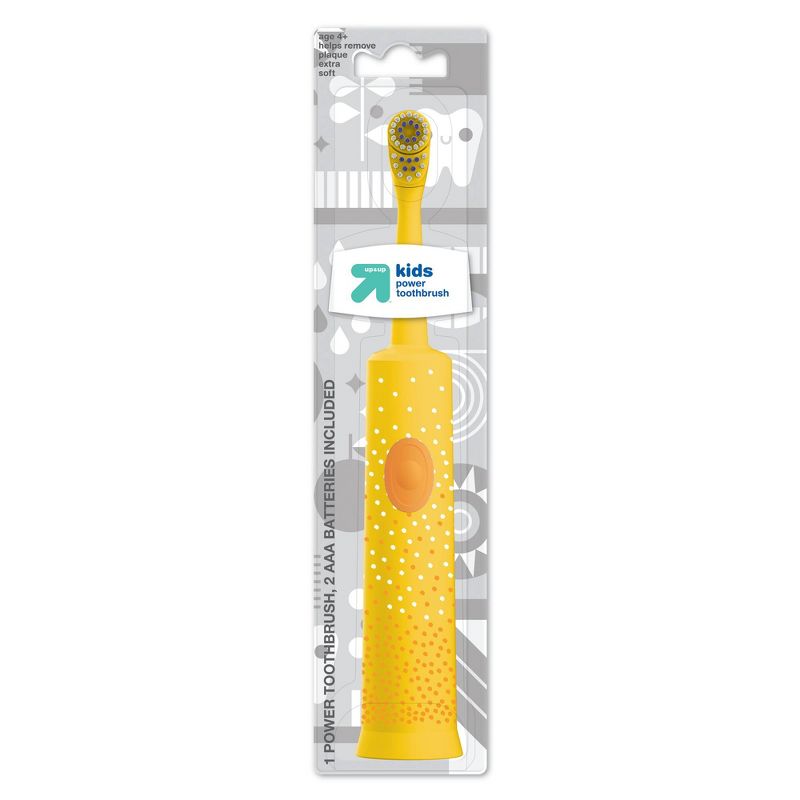 Kids&#39; Power Soft Toothbrush - Yellow - up &#38; up&#8482;, 3 of 9