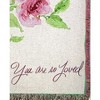 Manual Woodworks and Weavers “You Are So Loved” Cotton Tapestry Throw – Encouragement Blanket - 2 of 3