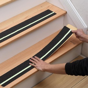 MBIGM Stair Treads Outdoor, Heavy Duty Anti-Slip Tape Black Safety Traction Grip - 1 of 4