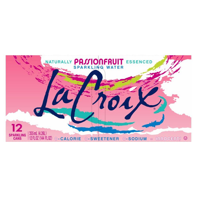 La Croix Passion Fruit Sparkling Water - Case of 2/12 pack, 12 oz, 4 of 8