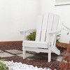 Hyleory Folding Adirondack Chair Outdoor, HDPE Patio Accent Chair - 2 of 4