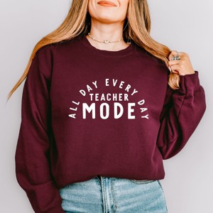 Simply Sage Market Teacher Mode All Day Sweatshirt - 1 of 4