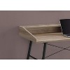 Monarch Specialties Computer Desk Home Office Laptop Storage Shelves 48InchL Work Metal Laminate Brown Black Contemporary Modern - 4 of 4