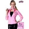 HalloweenCostumes.com Grease Plus Size Pink Ladies Jacket Costume - 3 of 4