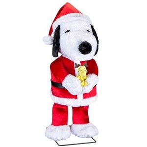 Gemmy 3.5-FT Tall Animated Snoopy Holding Woodstock Christmas Character - 1 of 4