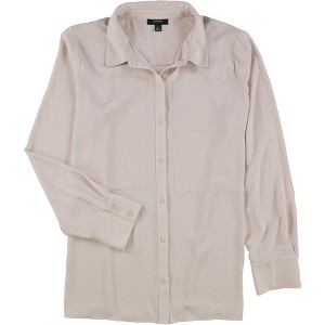 Alfani Womens Seamed Button Up Shirt - 1 of 2