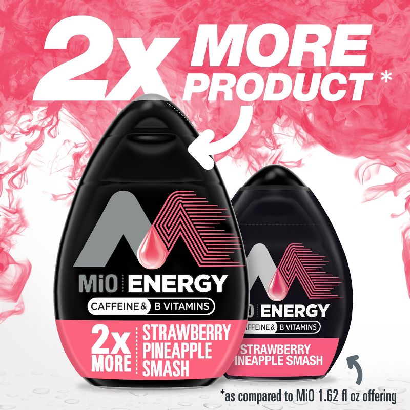 MiO Big Bottle Strawberry Pineapple Smash Liquid Water Enhancer - 3.24 fl oz Bottle, 2 of 10