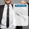 Unique Bargains Rhinestones Necktie Pinch with Black Gift Box for Regular Ties Wedding Business Men Tie Clip - 2 of 4