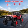 24V 2-Seater Kids Ride-On Car Truck with Remote Control – Electric Vehicle Featuring 19" Extra Wide Seat - 3 of 4