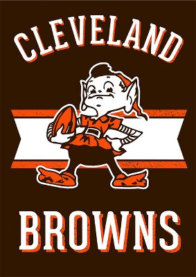 Double-Sided Embellished NFL Team Pride Applique House Flag - Cleveland  Browns