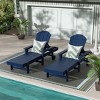 WestinTrends Malibu 2 Piece Reclining Chaise Lounge With Arms & Wheels - 2 of 4