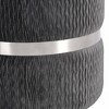 NicBex Storage Ottoman Bench for Bedroom,13.5 Inch Round Storage Bench with Velvet Fabric,Ottoman for Living Room,Bedroom,Entryway,Gray/Silver - 4 of 4