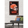 Trends International NFL Cleveland Browns - Neon Helmet 24 Framed Wall Poster Prints - 2 of 4