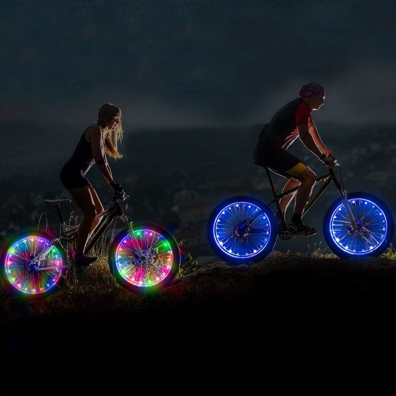 Activ Life Bike Wheel Lights (2 Tire, Red) Top Basket Stuffers for Kids Girls Boys Teen Gifts; Best Spring Break Essentials, 3 of 6