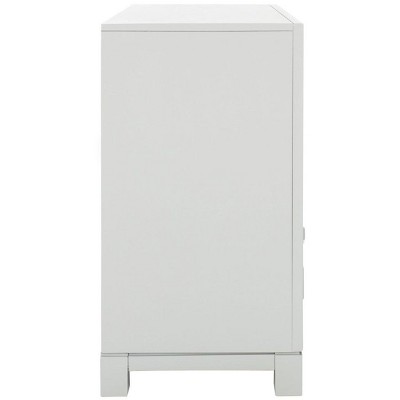 Gray and Gold Modern 3-Drawer Night Table