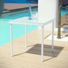 Modway Harmony Patio Aluminum Side Table – Outdoor End Table with Slatted Top, Lightweight Frame, and Powder-Coated Finish - 4 of 4