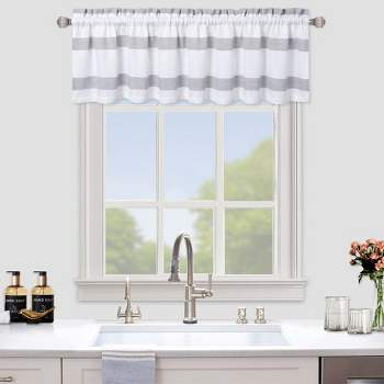 3pc Water's Edge Tufted Window Valance And Tiers Set White - Martha Stewart  : Target